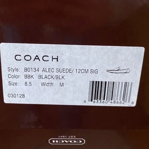 Dead stock, monogram, black suede, rubber sole, slip on, driving moccasin - Picture 4 of 4